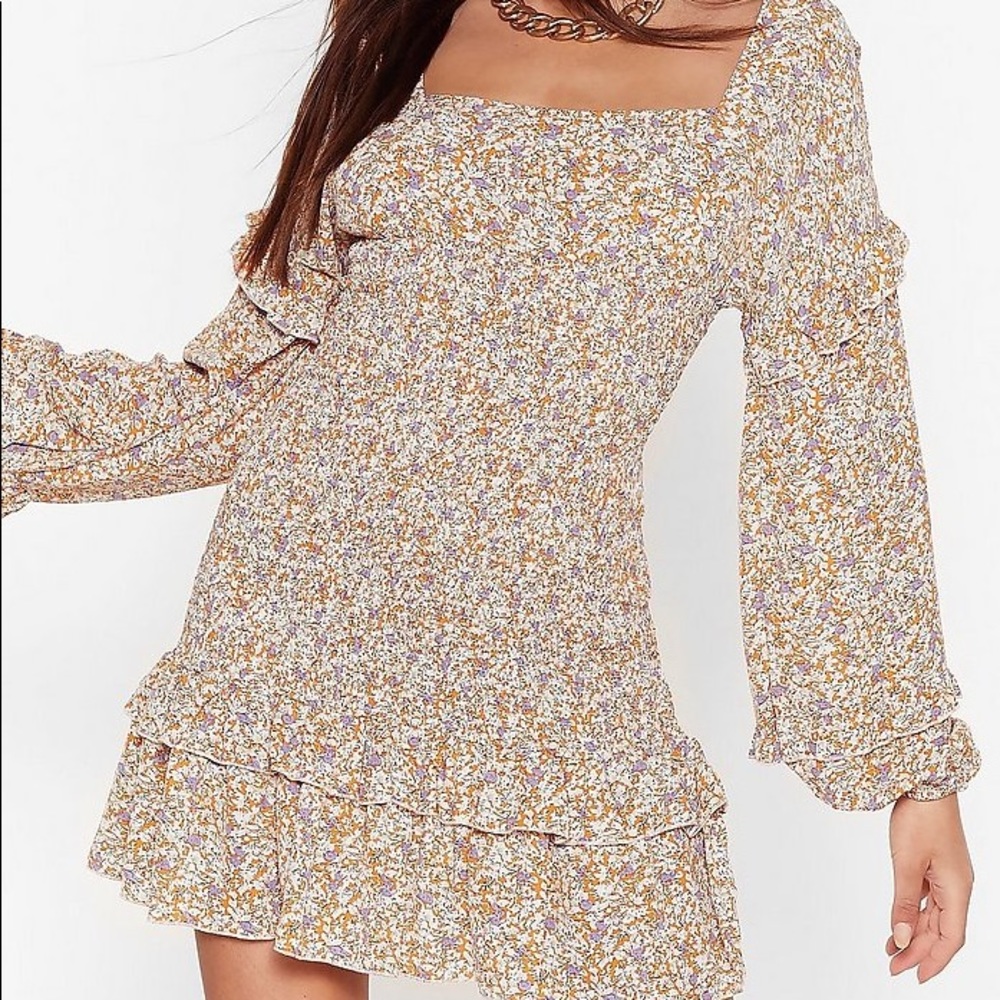 Nasty Gal Floral Mini Dress